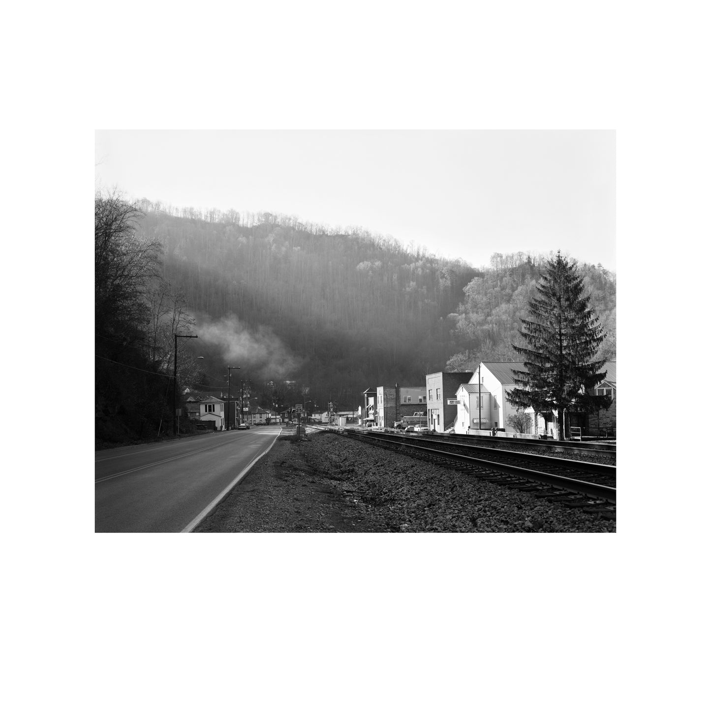 Rail Road Tracks and Church, Welch, WV 2004